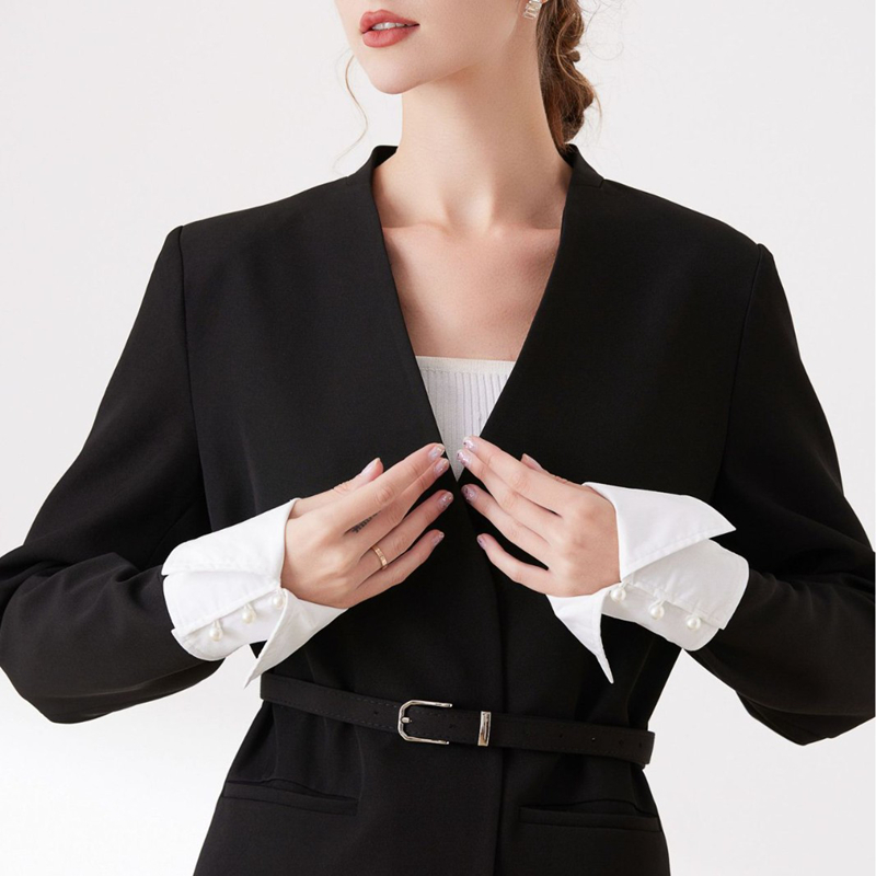 Summer Clothing For Teens - DIY Elegant Office Shirt False Cuffs