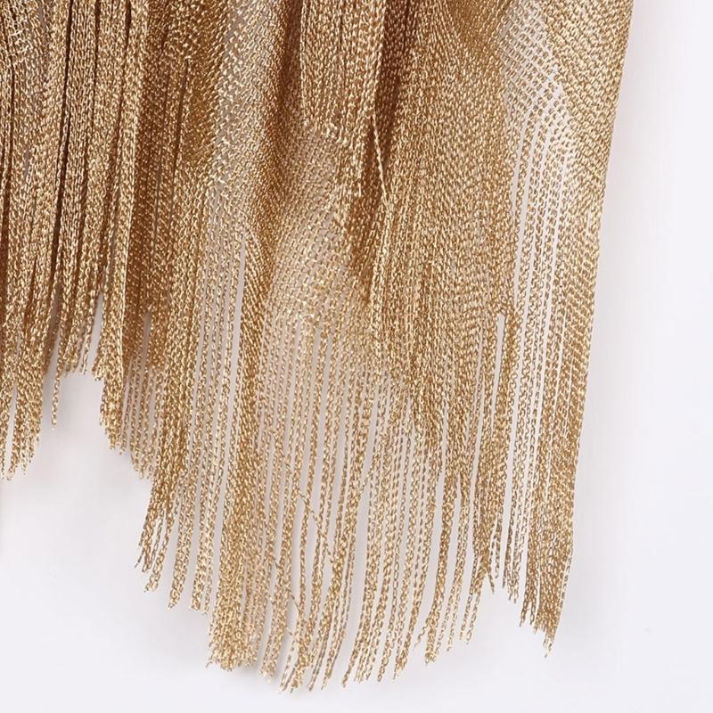 Swim Cover Up Mesh - 652F Metallic Kimono Beach Bikinis Cover