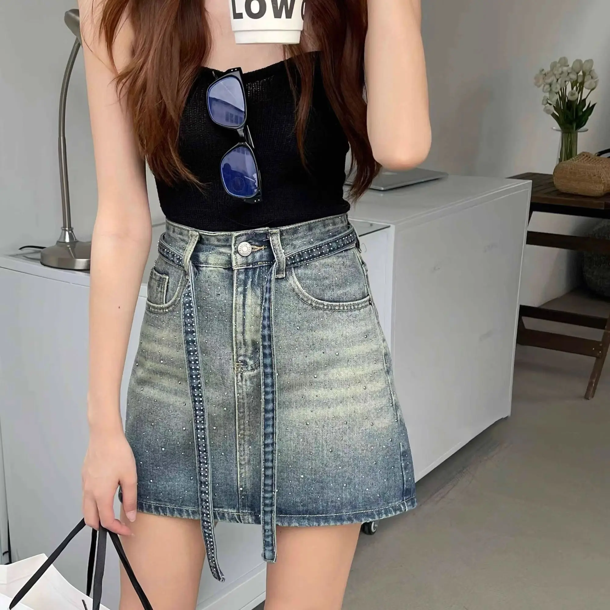 Summer Clothing Trends 2025 Women'S - Jeans Skirts For Women Gradient High