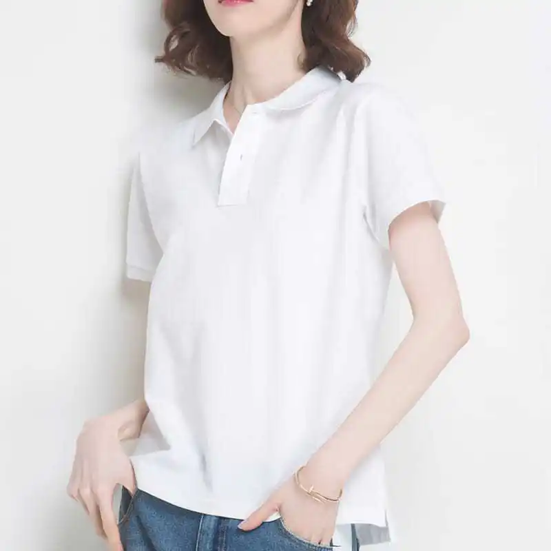 Summer Clothing Trends 2025 Women'S - Polo Neck Shirt for Women Plain