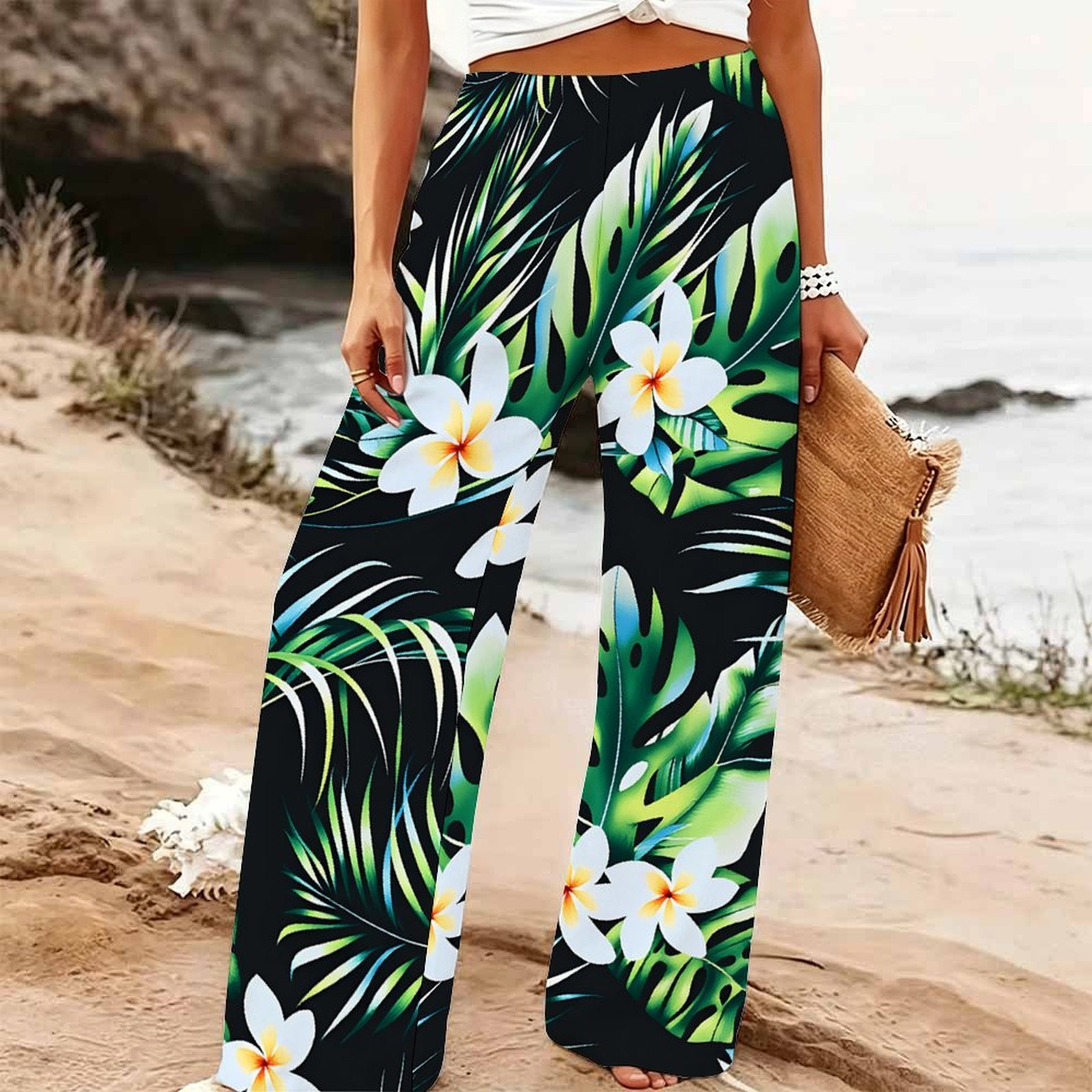 Women's Summer Beach Wide Leg  - Palazzo Pant Wide review and price