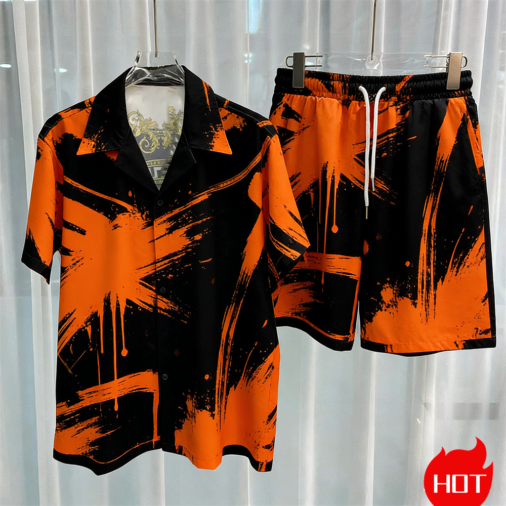 Digital printed men's set fash - Summer Clothing Types review and price