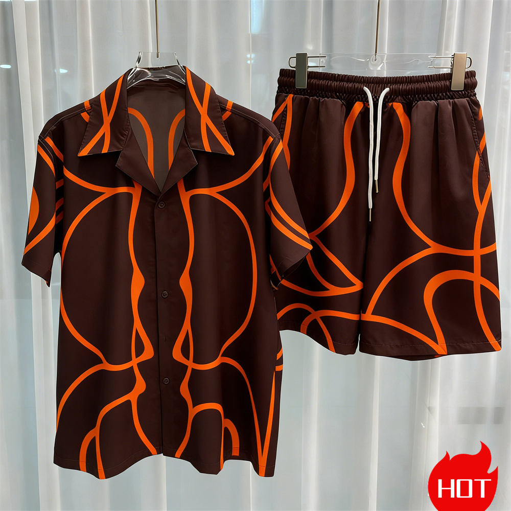 Digital printed men's set fash - Summer Clothing Types review and price