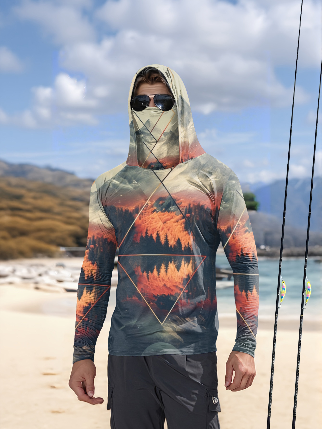 Outdoor Men's Fishing Hoodie B - Summer Clothing Types review and price