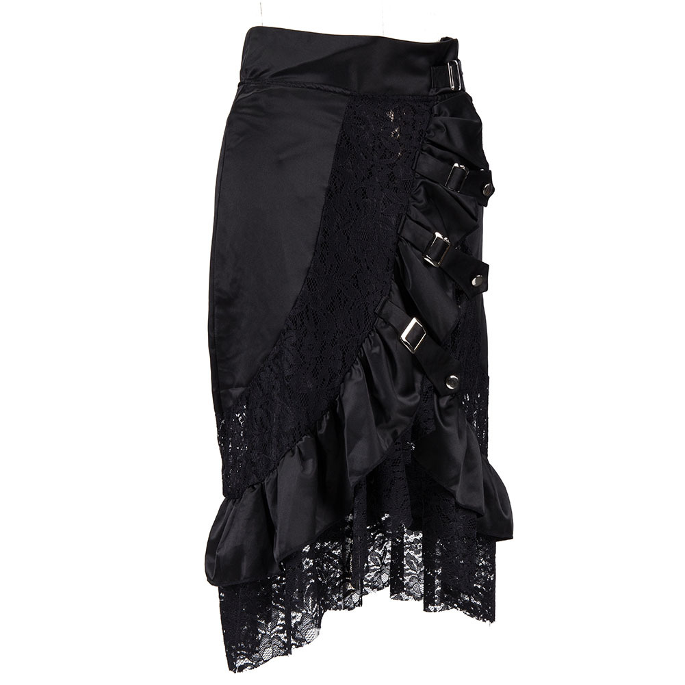 Victorian Black Satin & Lace F - Summer Clothing Drop review and price