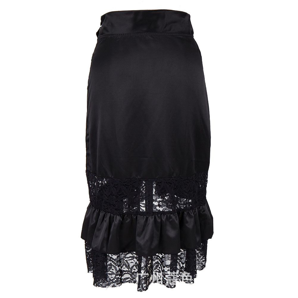 Victorian Black Satin & Lace F - Summer Clothing Drop review and price