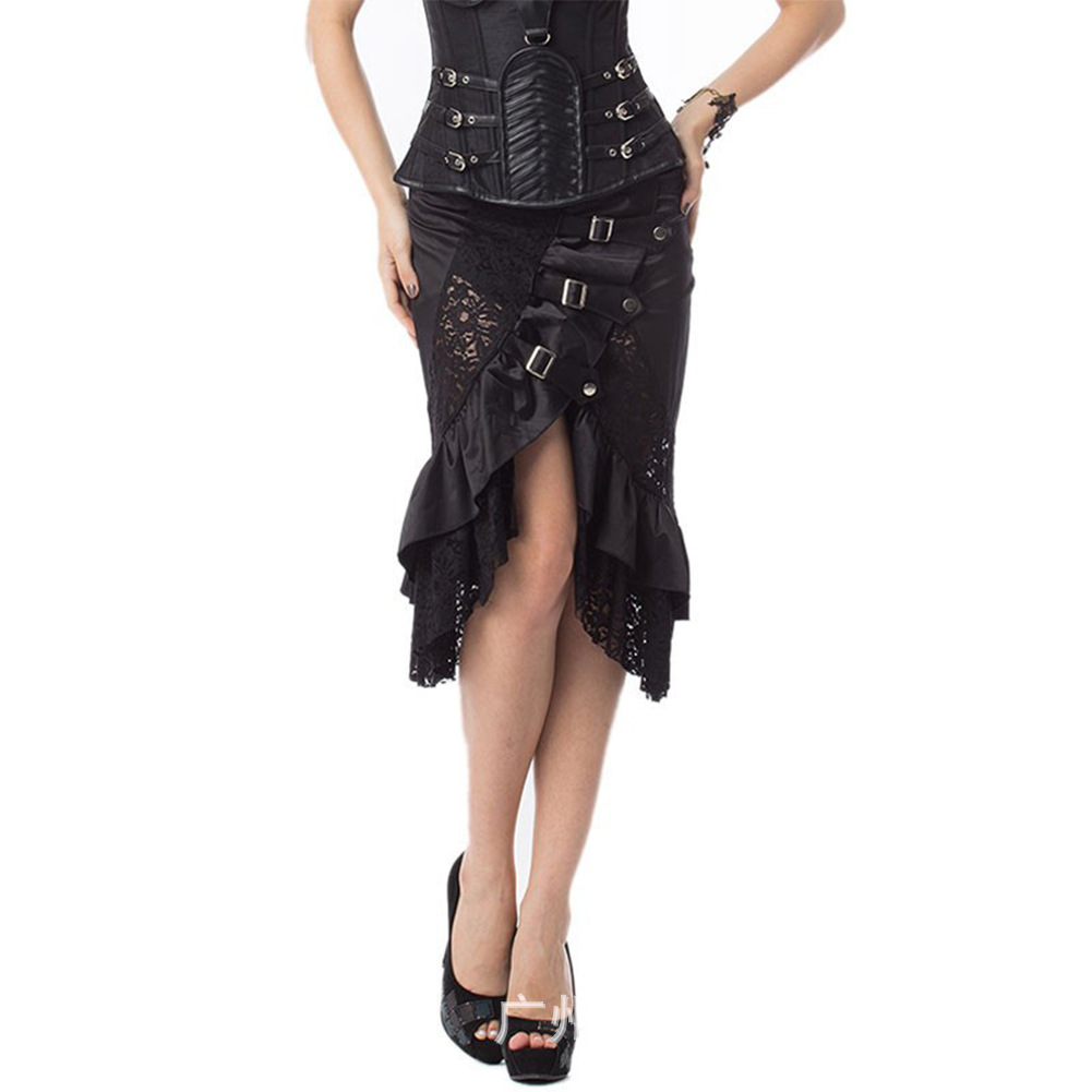 Victorian Black Satin & Lace F - Summer Clothing Drop review and price