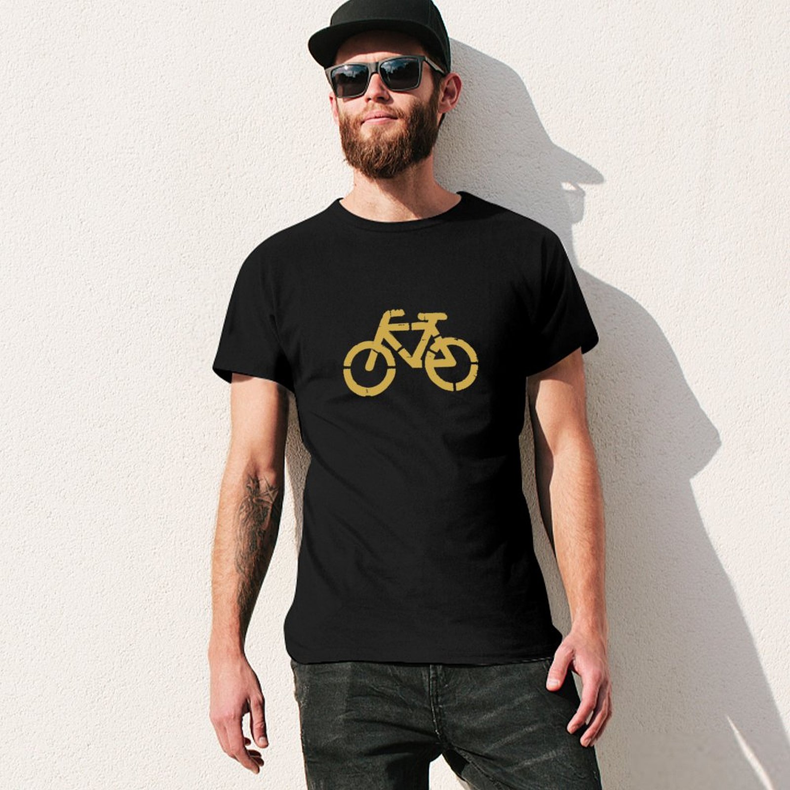 Bicycle traffic sign T-Shirt A - Summer Clothing Aesthetic review and price