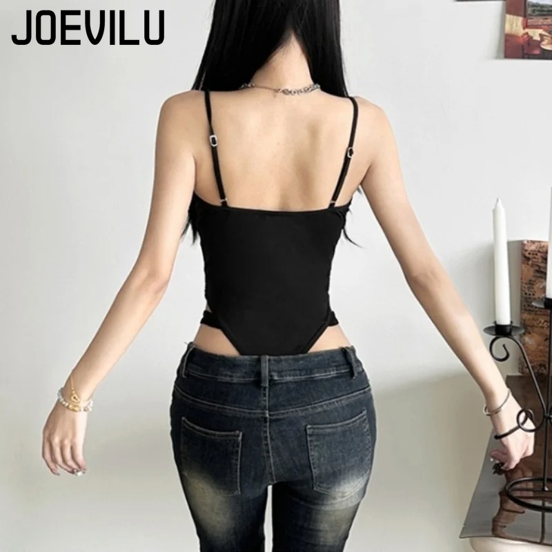 Y2K Black Bodysuit Women Hollo - Summer Clothing Aesthetic review and price