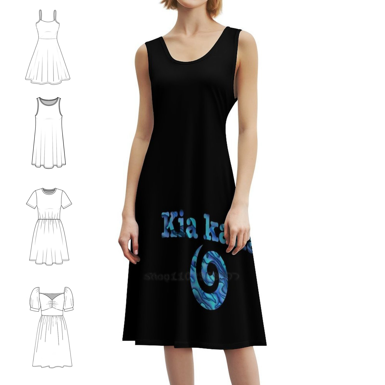 Kaha Koru Sweetheart Neckline  - Summer Clothing Nz review and price