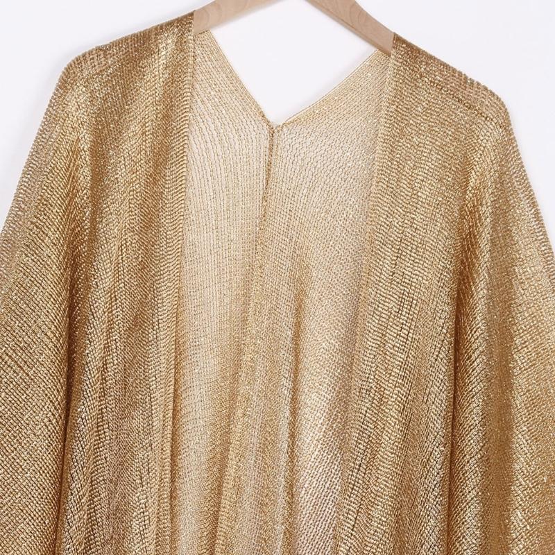 652F Metallic Kimono Beach Bik - Swim Cover Up Mesh review and price