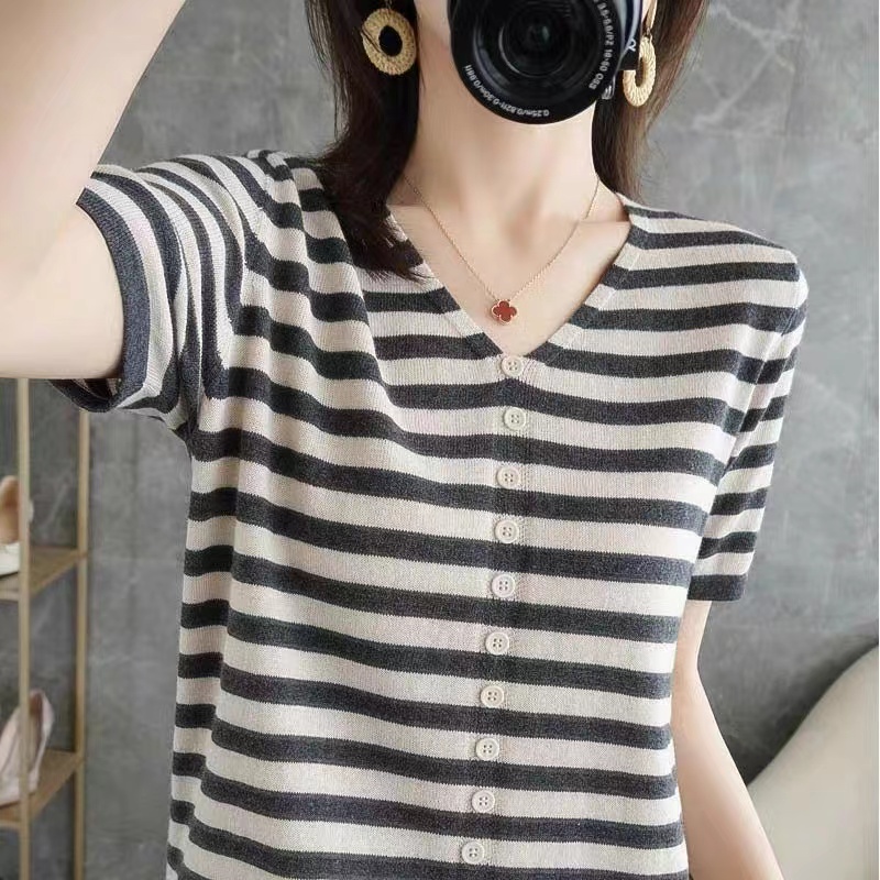 Ladies Ice Silk Short Sleeve T - Summer Clothing Label review and price