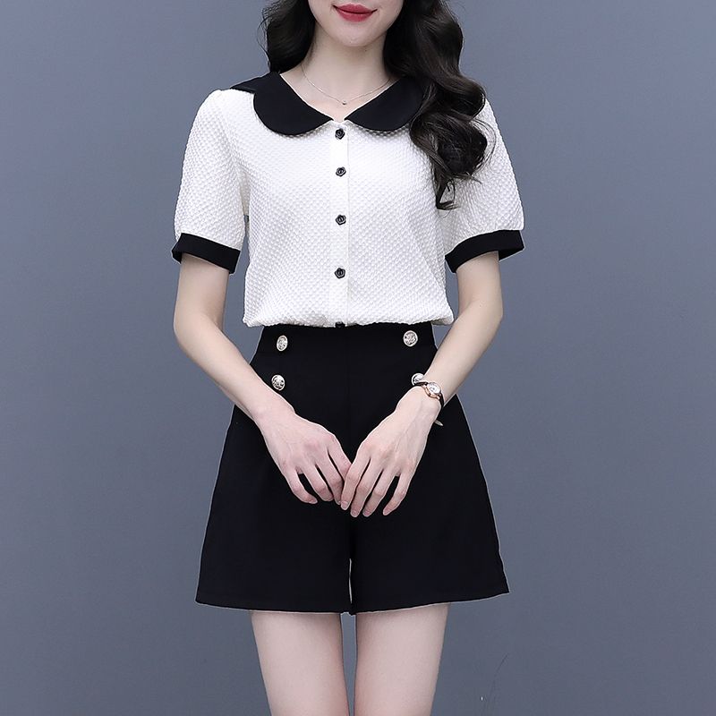 Contrast Color Button Short Se - Summer Clothing Trends 2025 Women'S review and price