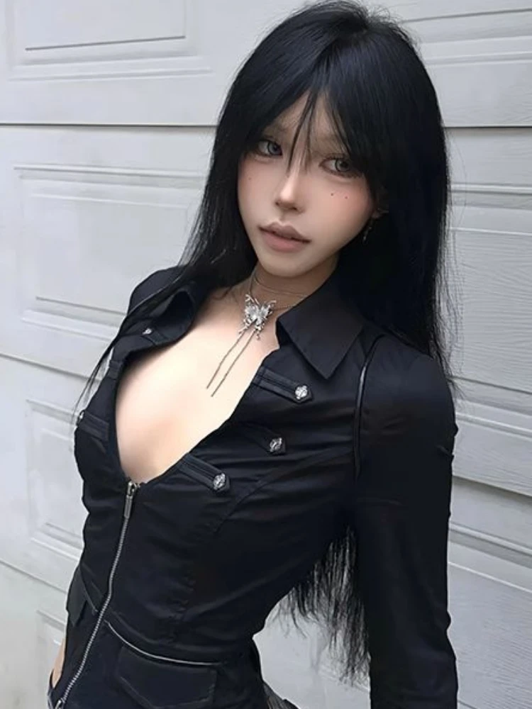 Y2k Aesthetic Women Sexy Blous - Summer Clothing Aesthetic review and price