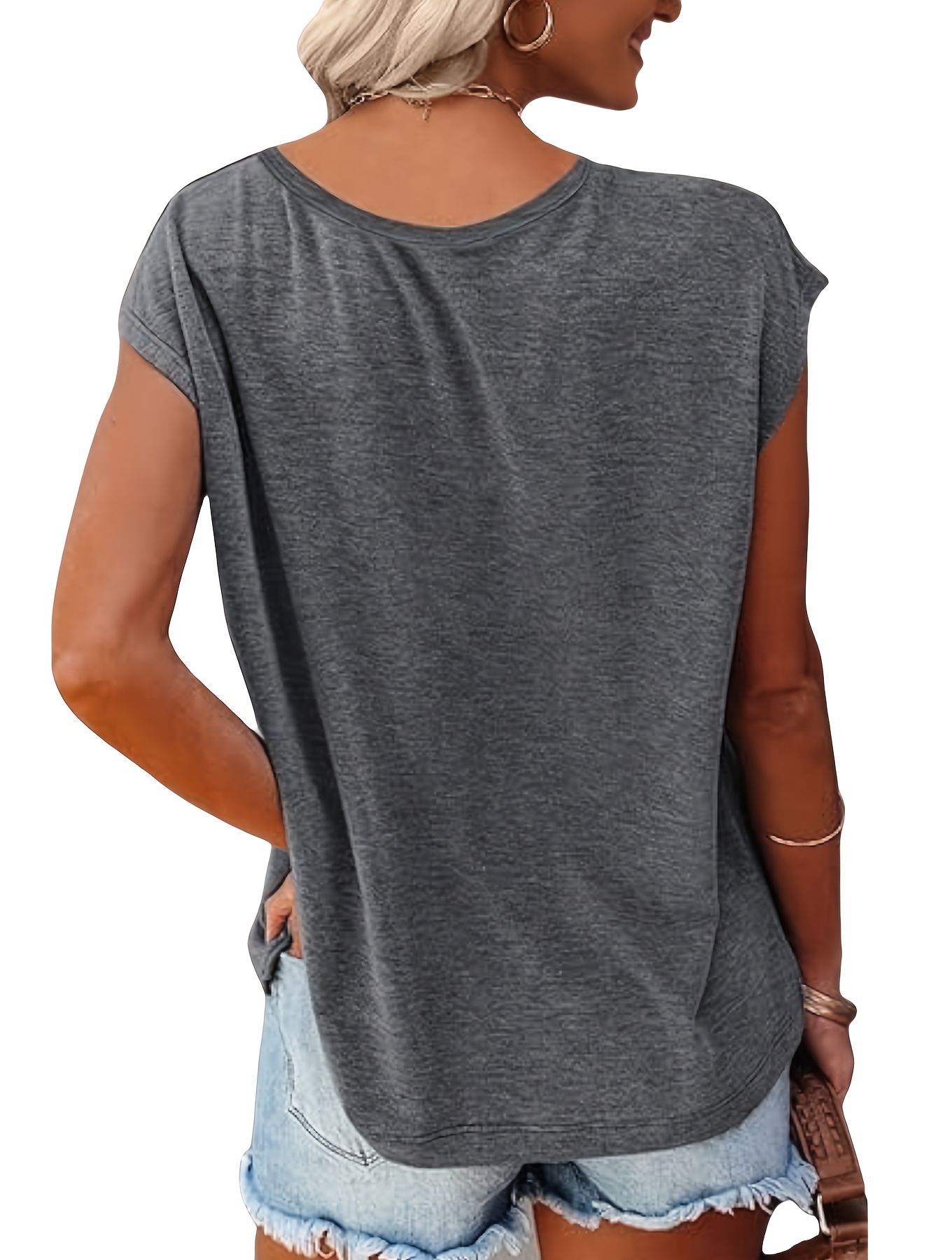 3-Pack of Solid Color V-Neck C - Summer Clothing Drop review and price