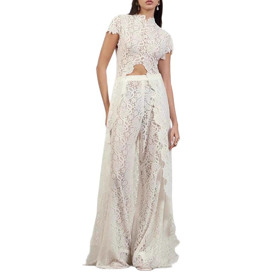 Women Lace 2 Piece Pants Set,  - Palazzo Pant Wide review and price