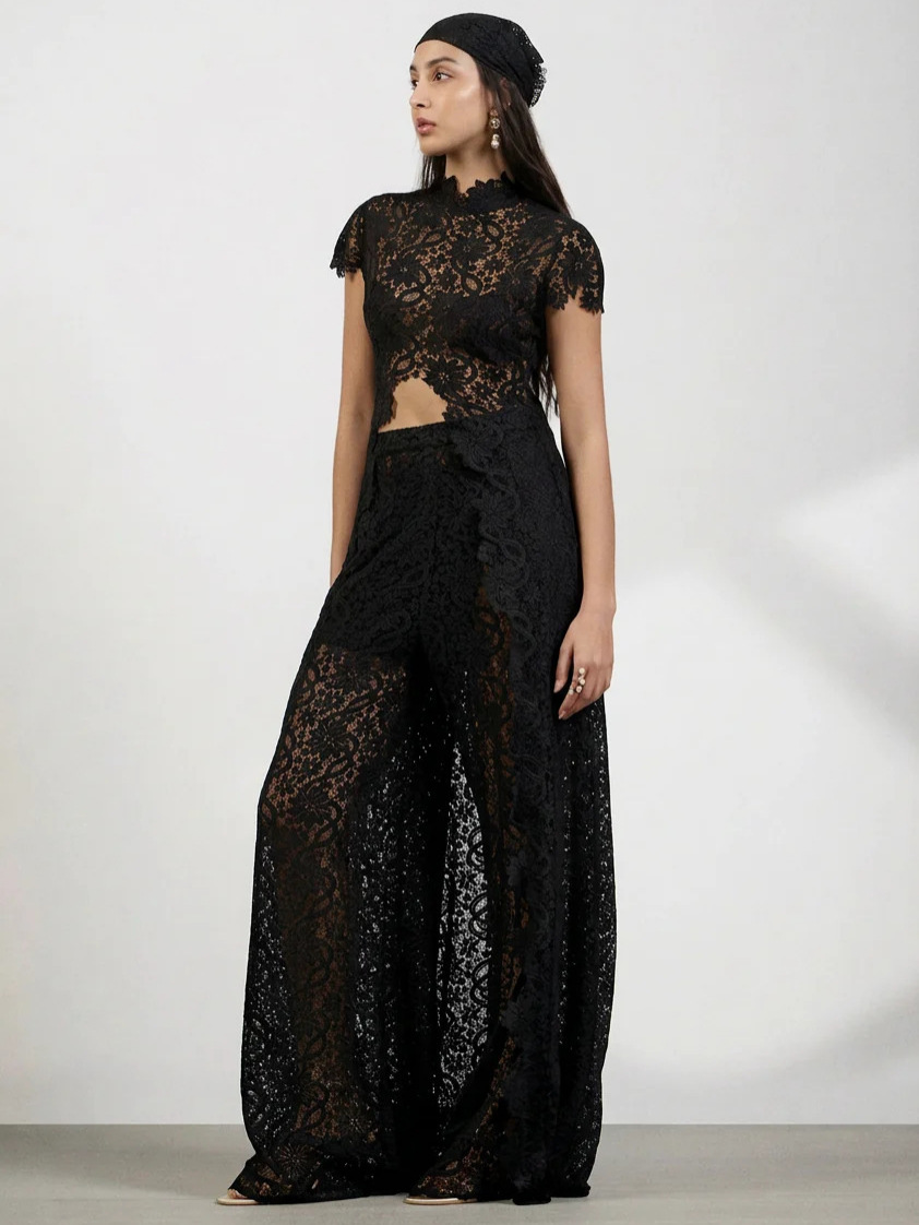 Women Lace 2 Piece Pants Set,  - Palazzo Pant Wide review and price