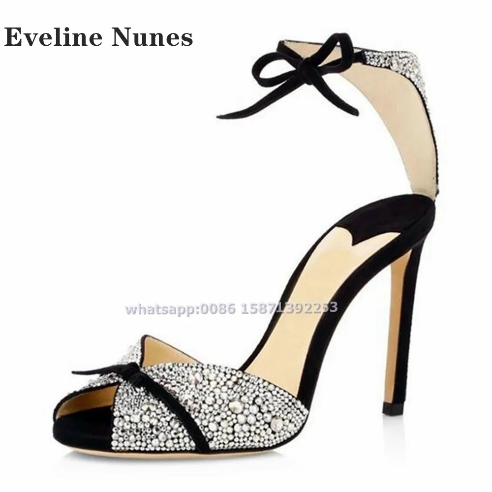 Bow Rhinestone Ankle Strap San - Summer Clothing Petite review and price