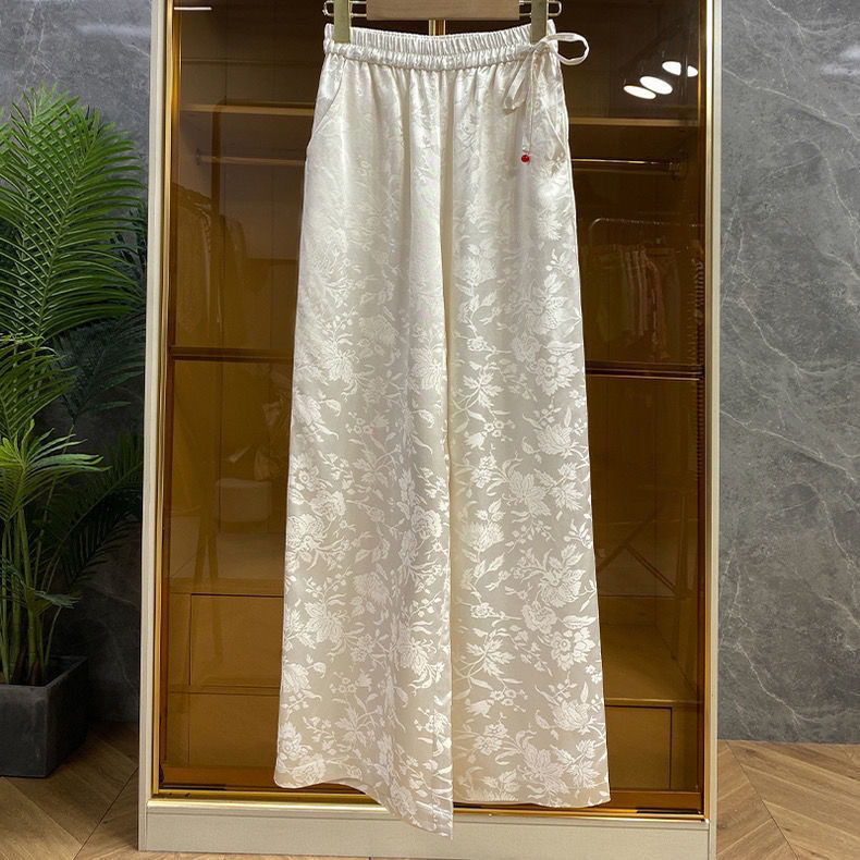 Elegant Chinese Style Jacquard - Palazzo Pant Wide review and price