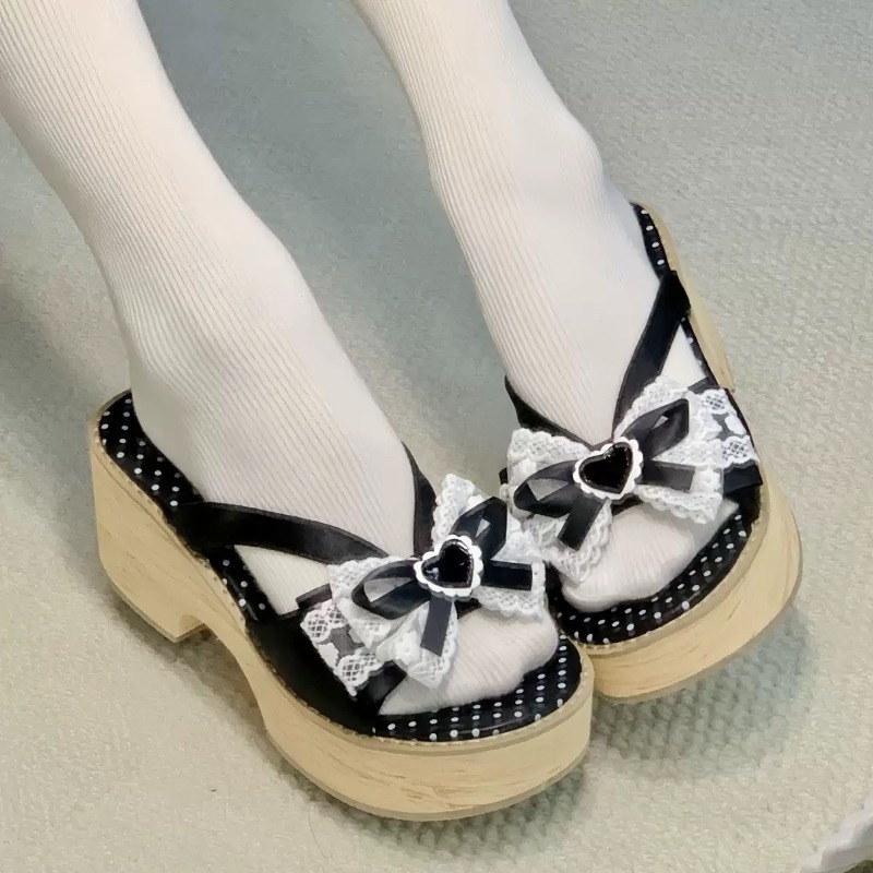 Sweet Bow Wood Grain Thick Bot - Summer Clothing Petite review and price