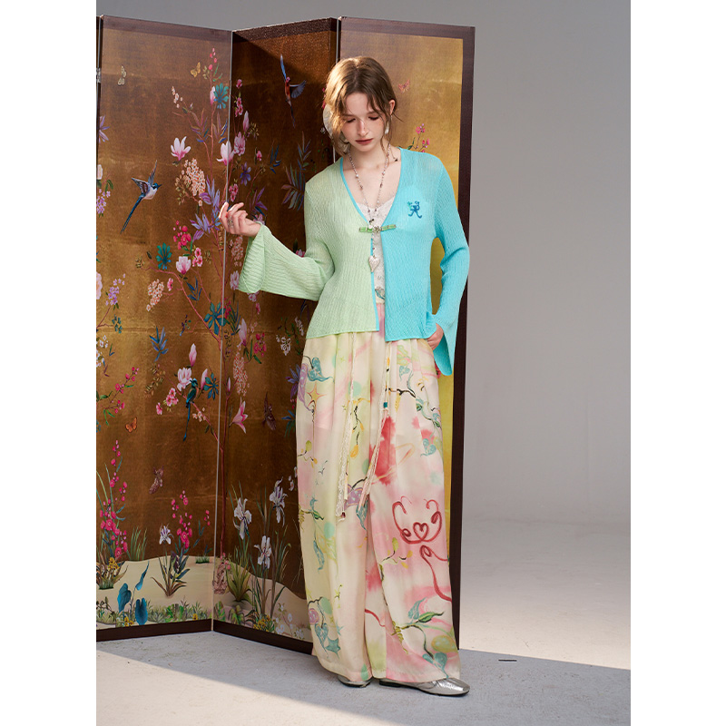 ELFSACK Watercolor Floral Prin - Palazzo Pant Wide review and price