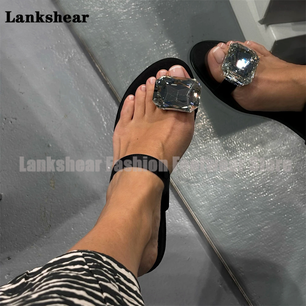 Silver Jewel Flat Slippers Bla - Flip Flop Jeweled review and price