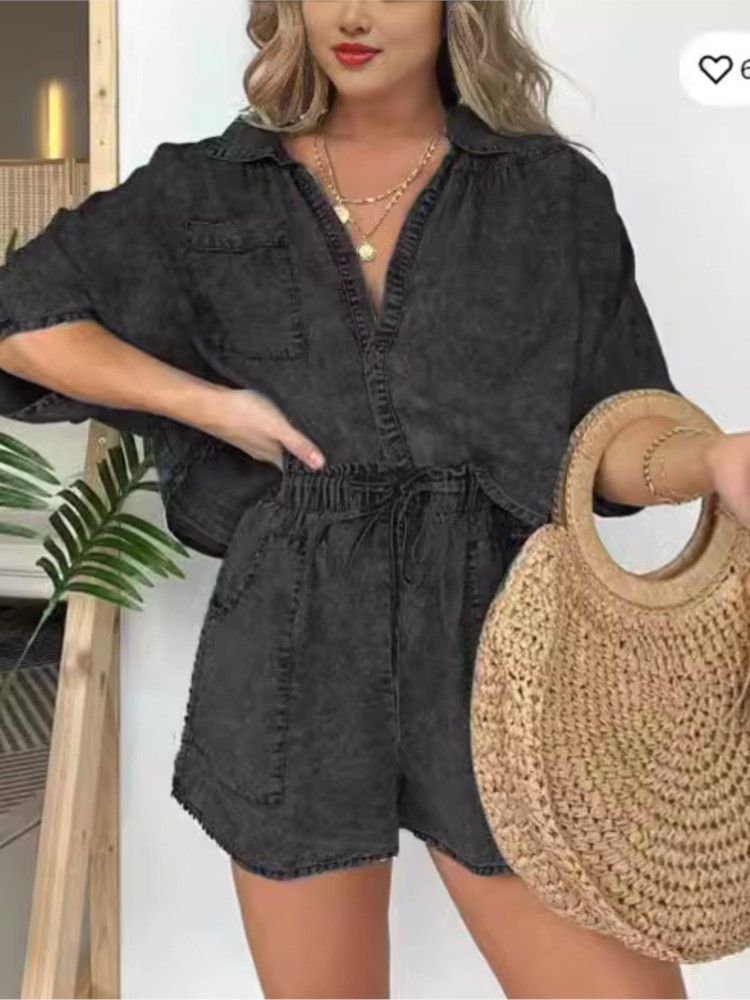 Fashion Vintage Denim Blue Sho - Summer Clothing Zara review and price