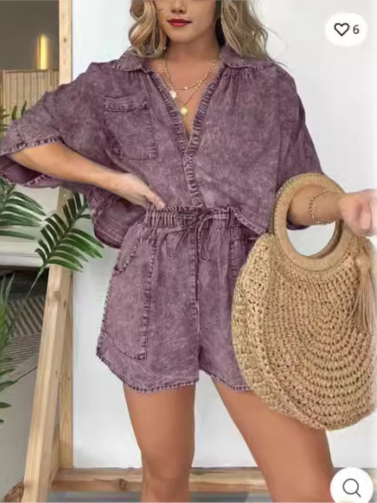 Fashion Vintage Denim Blue Sho - Summer Clothing Zara review and price