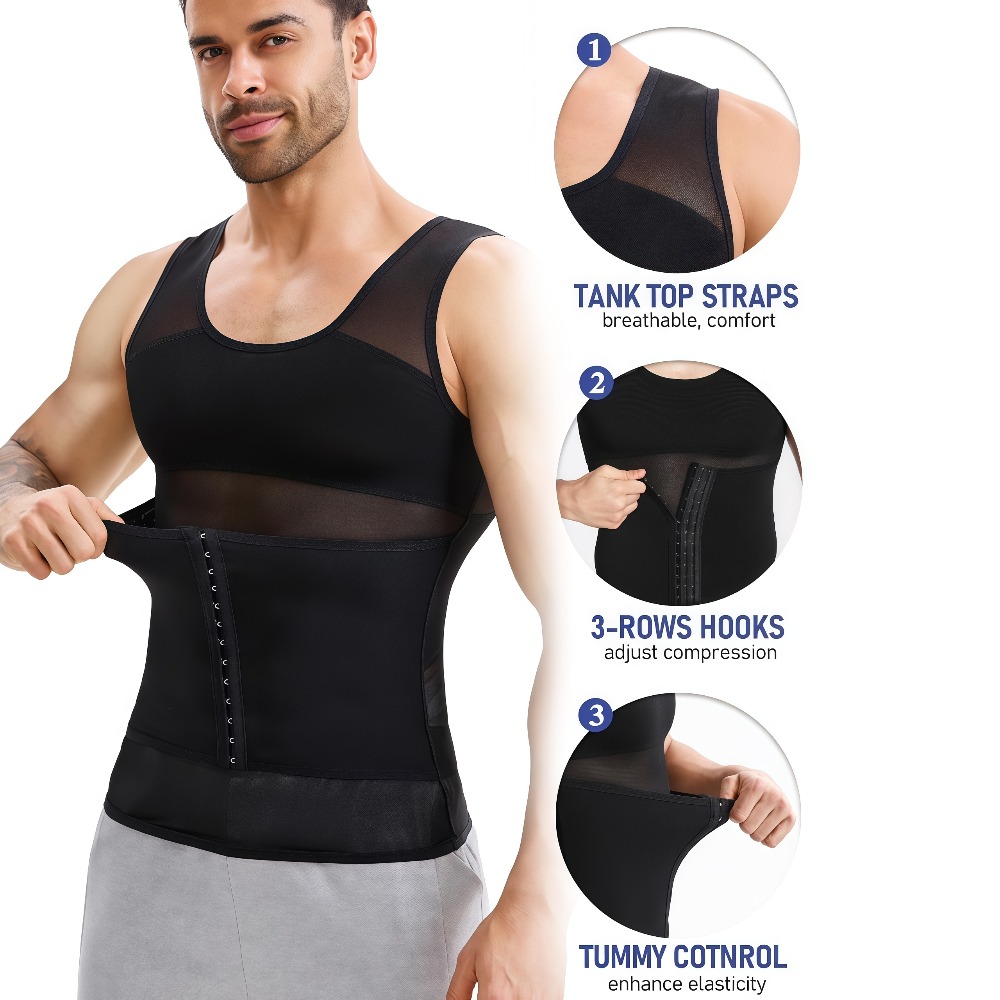 Men's Button Adjustable Shapew - Tank Top Breathable review and price