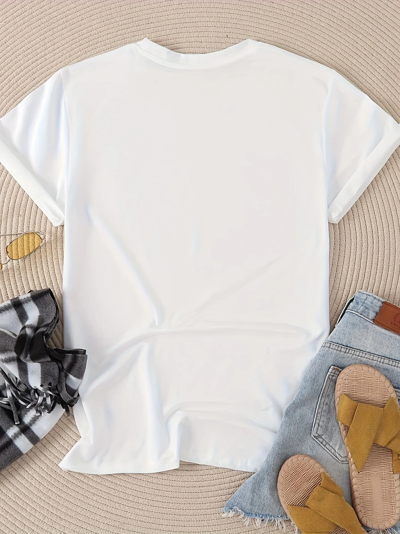 Lemon Print T-shirt Short Slee - Summer Clothing Aesthetic review and price