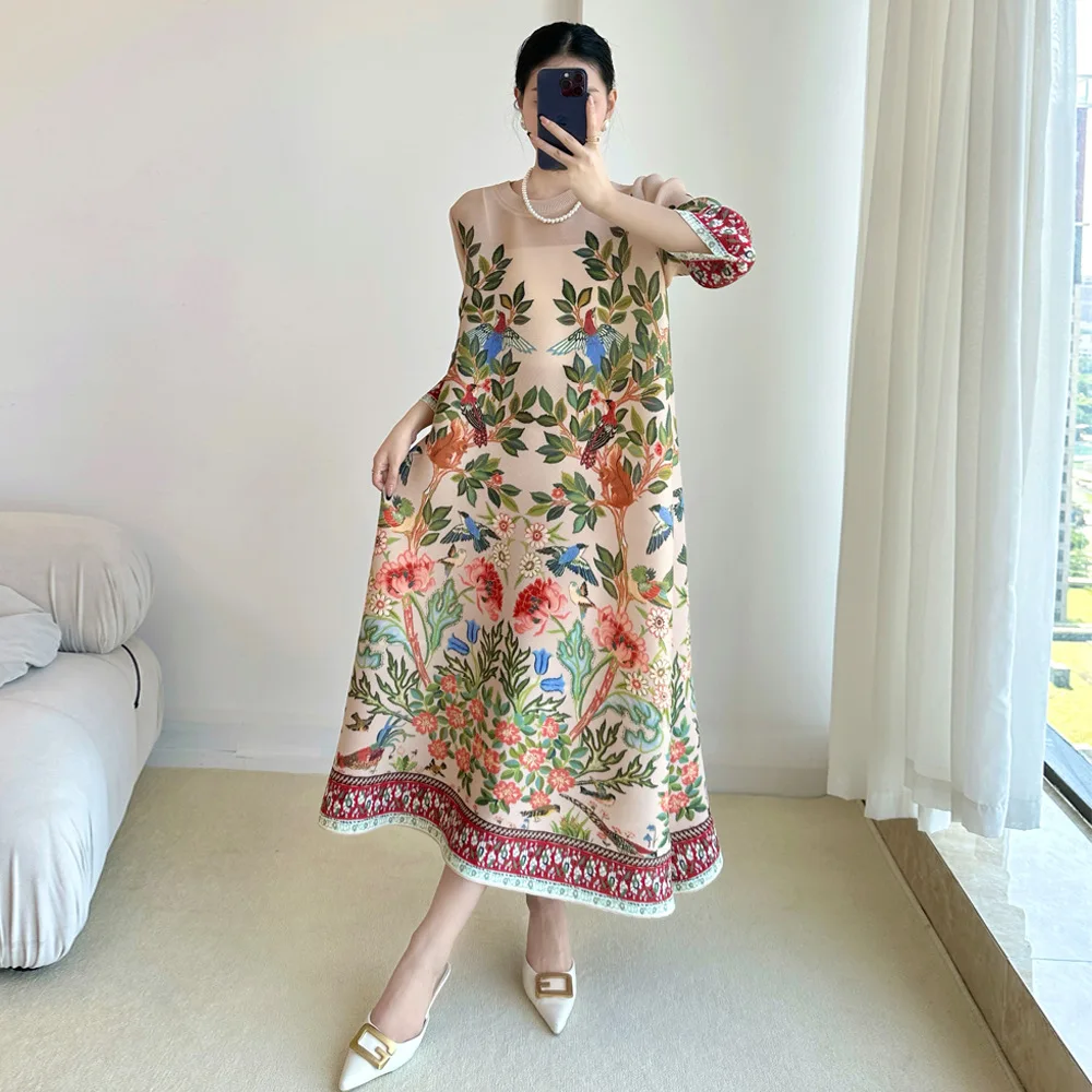 Miyake Vintage Print Dress Sev - Summer 2025 Clothing Essentials review and price