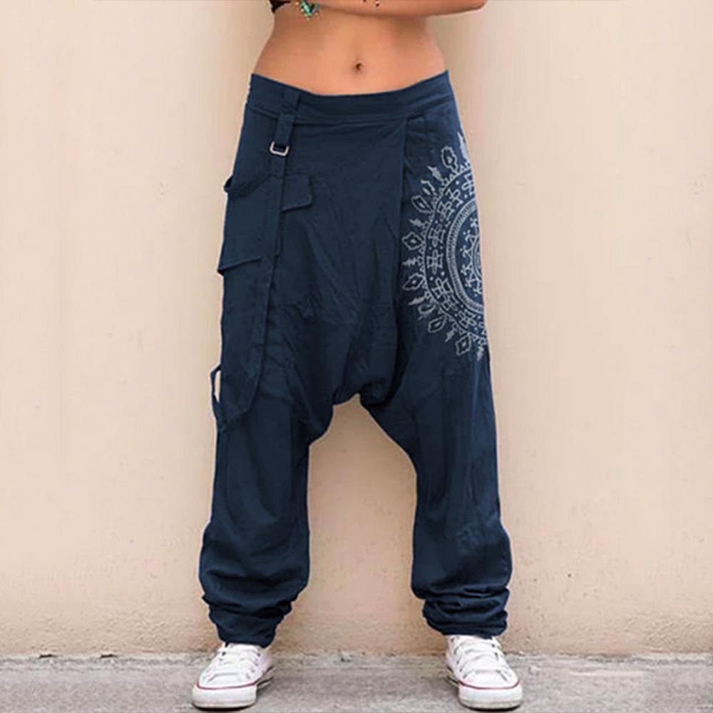 Retro Printed Women Loose Pant - Summer Clothing Drop review and price