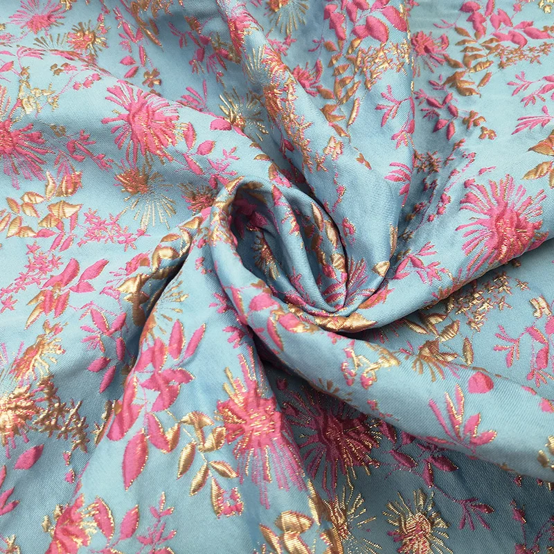 Bronzing Jacquard Brocade Poly - Summer Clothing Material review and price