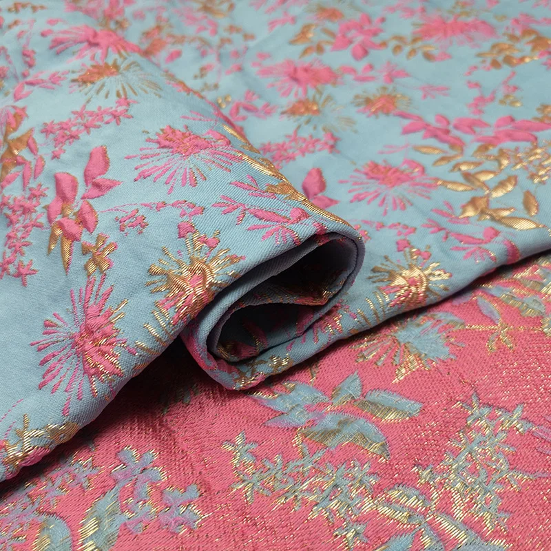 Bronzing Jacquard Brocade Poly - Summer Clothing Material review and price