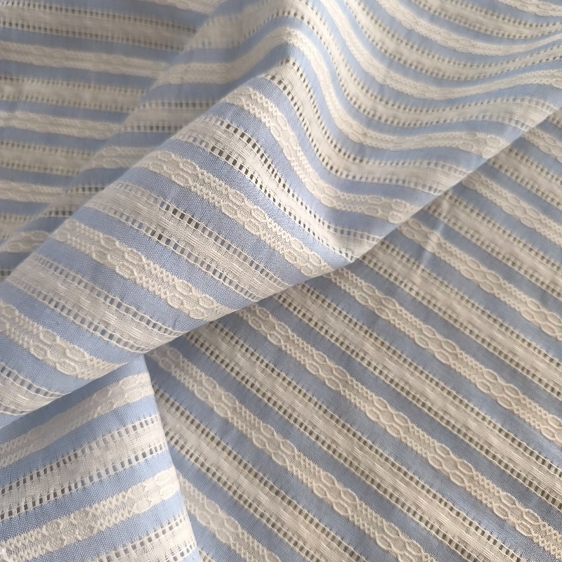 Korean Style Striped Openwork  - Summer Clothing Material review and price