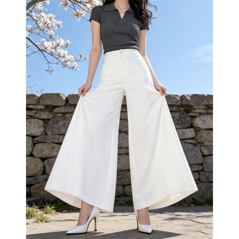 Women's High Waist Ice Silk Wi - Palazzo Pant Wide review and price