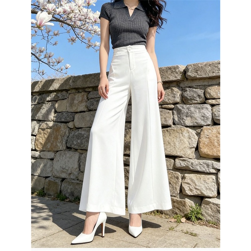 Women's High Waist Ice Silk Wi - Palazzo Pant Wide review and price
