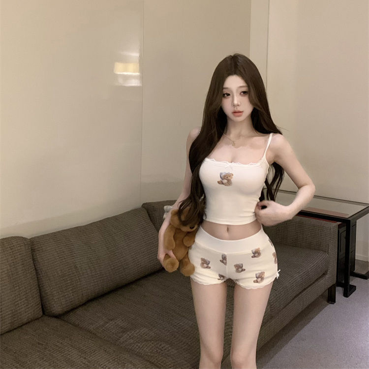 Two Piece Set,Camis and Short, - Summer Clothing Aesthetic review and price