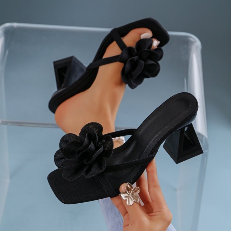 Womens 3D Flower Decor Sandals - Summer Clothing Petite review and price
