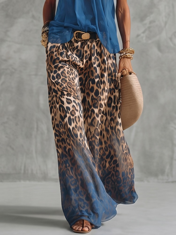 Yeezzi Women's Fashion Gradien - Palazzo Pant Wide review and price