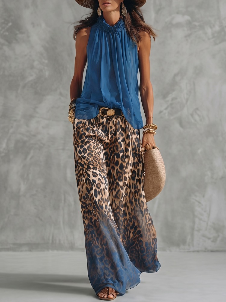 Yeezzi Women's Fashion Gradien - Palazzo Pant Wide review and price