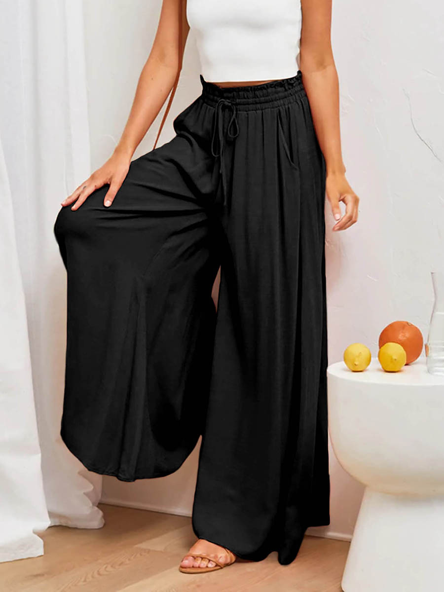 Women High Waist Wide Leg Pant - Palazzo Pant Wide review and price