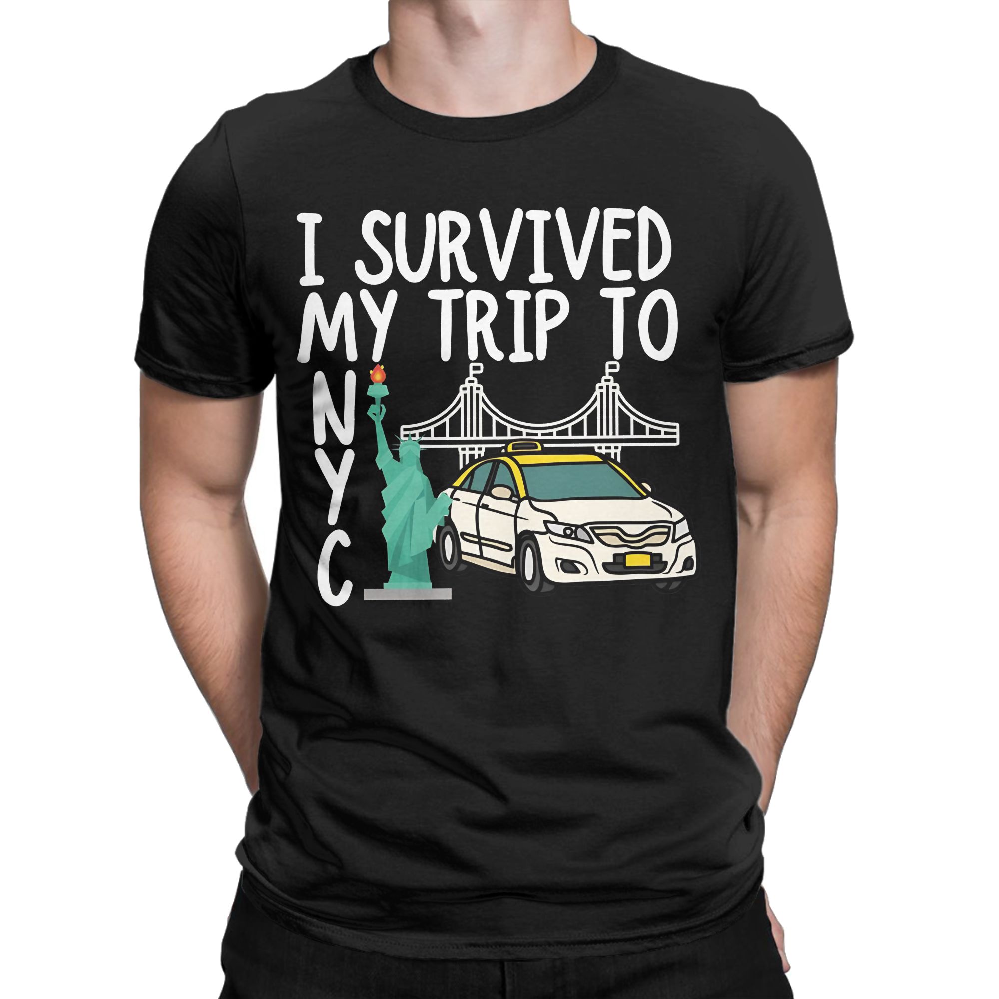 Vintage I Survived My Trip To  - Summer Clothing Nyc review and price