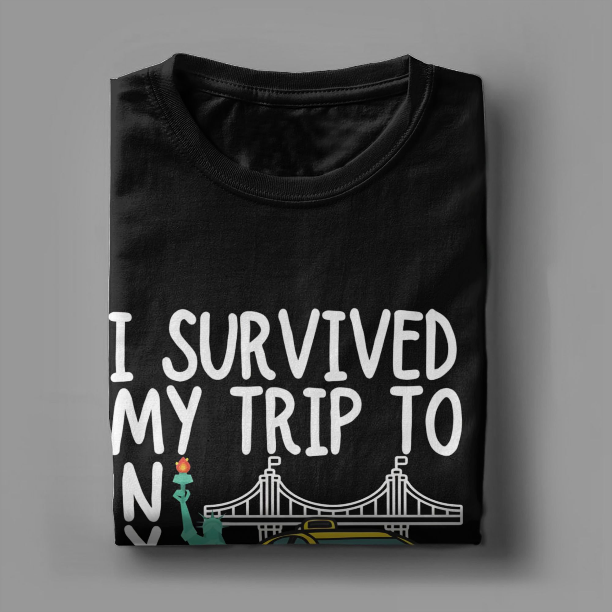 Vintage I Survived My Trip To  - Summer Clothing Nyc review and price