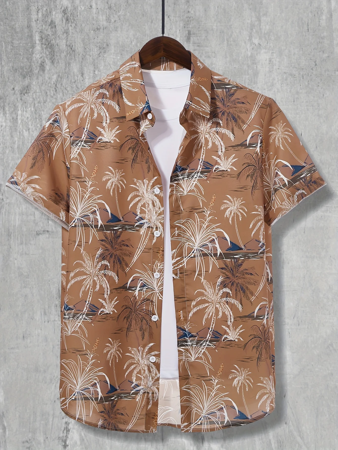 Coconut Palm Print Hawaiian Sh - Summer Clothing Resort review and price