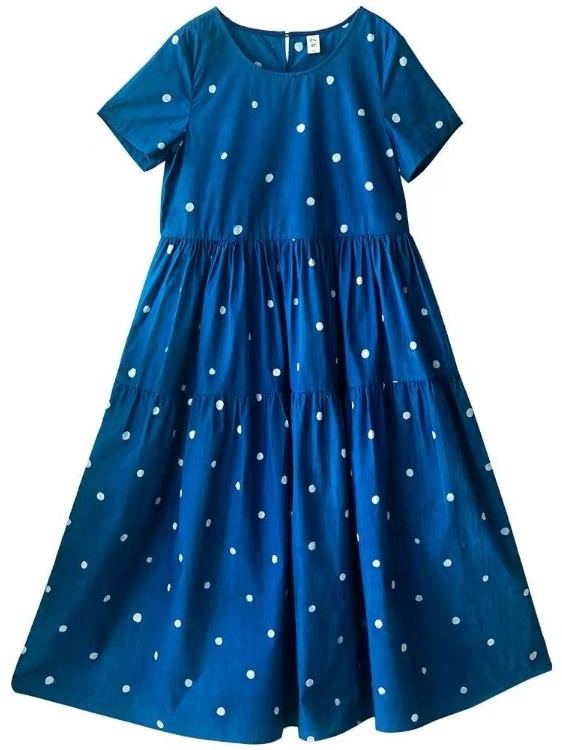 Blue Pure Cotton Floral Print  - Summer Clothing Label review and price